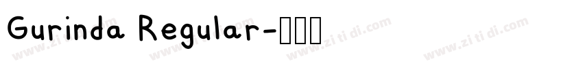 Gurinda Regular字体转换